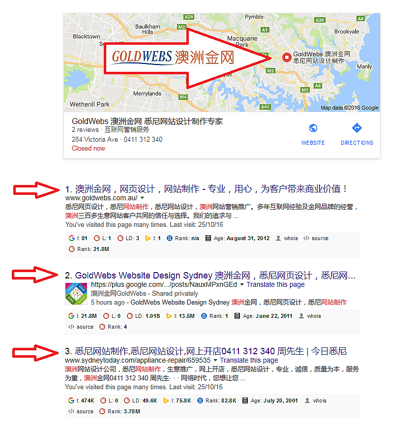 澳洲网站SEO排名推广